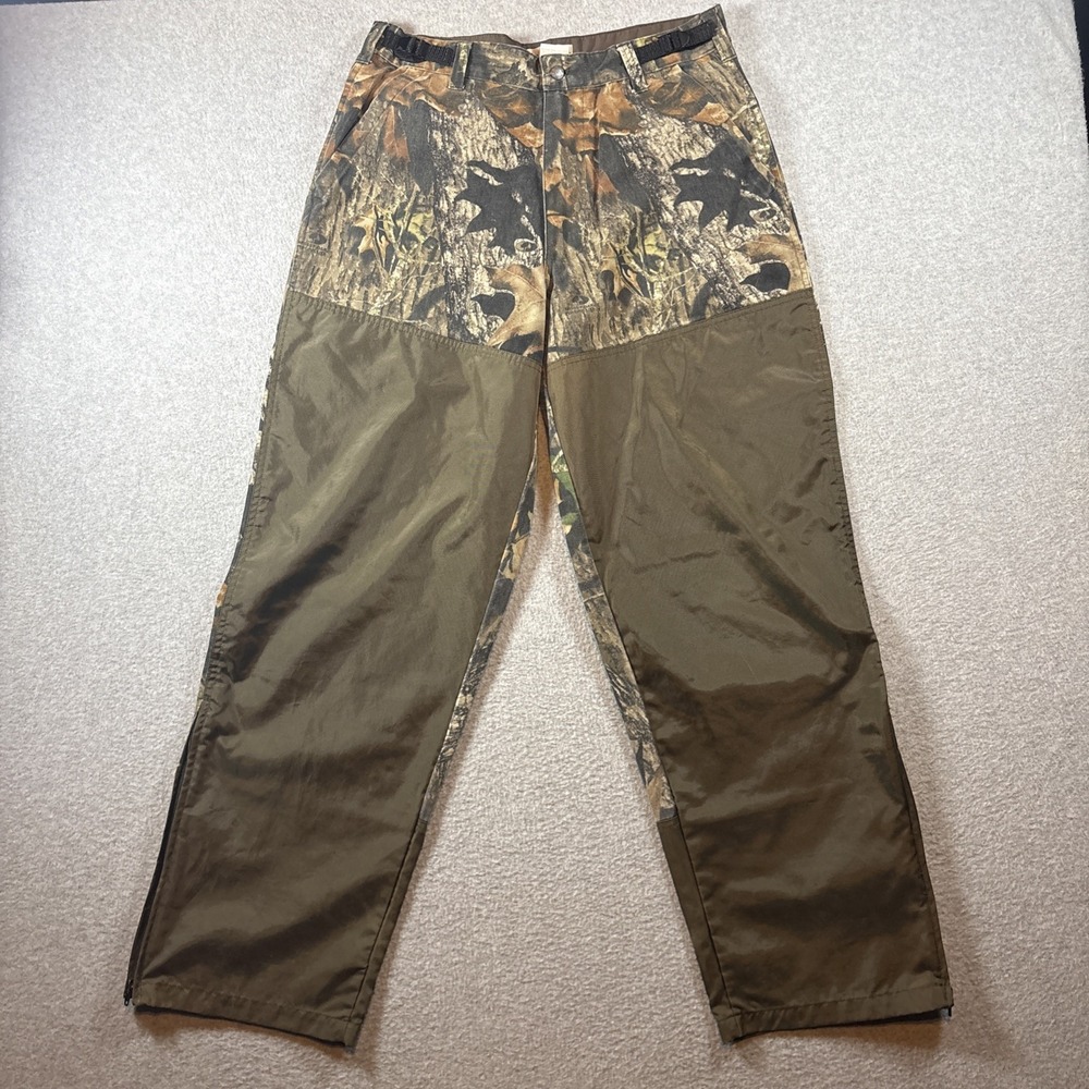 Northwest Territory Camo Hunting Pants Mens Sz M Brush Guard 32x31 Mossy Oak